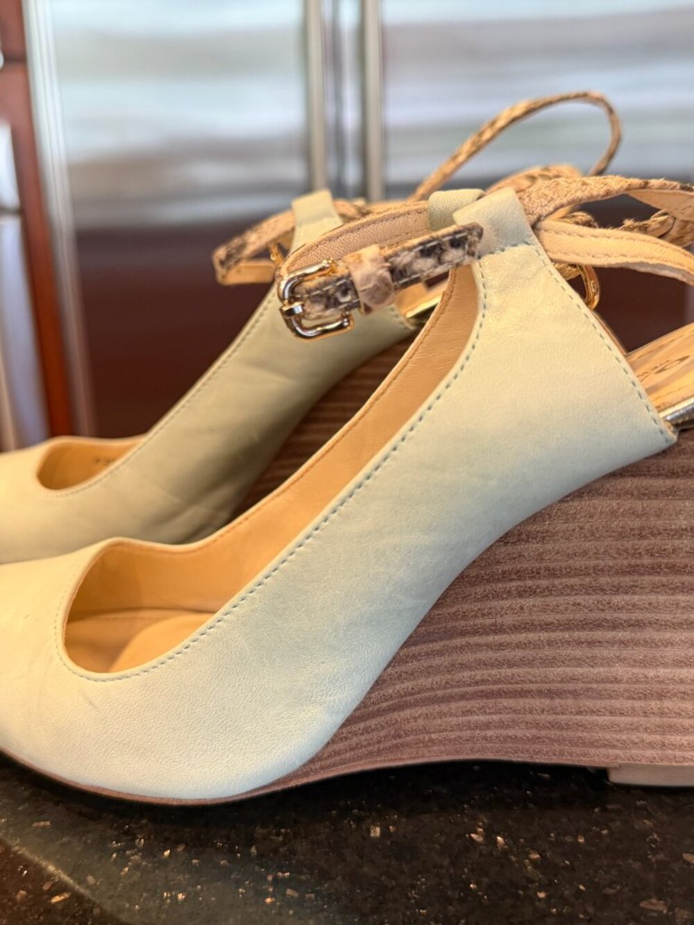 COACH pointy wedge sandals - Picture 7 of 9